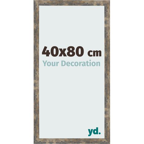 yd. - Cadre photo 40x80 - Bleu Or Melange - MDF - Bologna (1/5)