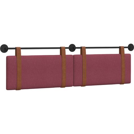 Tête de lit suspendue Uni Bordeaux 170 x 55 x 5 cm PU antique (1/5)