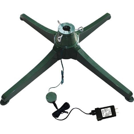 LangRay Rotierender Weihnachtsbaumständer - Künstlicher Baumfuß - Elektrisch - Rotierend - Für Zuhause - 60cm-RAPANDA (1/5)