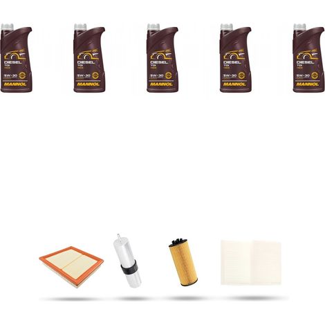 Kit tagliando 4 FILTRI e 5L OLIO compatibile con BMW Serie 2 (F44,F45,F46) 214d 70kw dal 2015 (1/5)