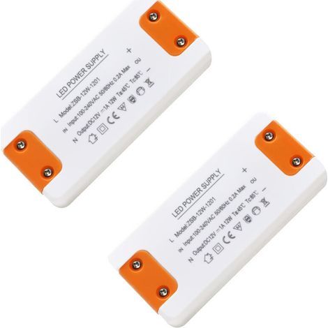 Pack 220V to 12V LED 12W Transformer, LED Driver Power Supply 12V 12W 1A, 12V LED Driver, 220V to 12V Converter, AC to DC Voltage Converter Adapter Constant Voltage Transformer for G4, GU5.3, MR11 (1/5)