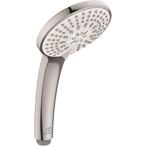Ideal Standard CeraTherm - Duschset mit Badewannenthermostat, Durchmesser 20 cm, 3 Strahlarten, Chrom A7590AA (1/2)