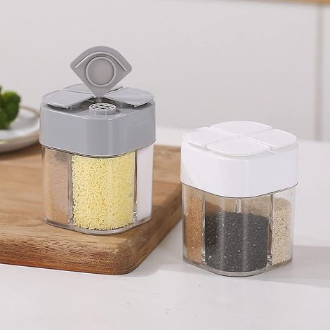 4-in-1-Salz- und Pfefferstreuer aus Kunststoff zum Kochen und Grillen im Freien