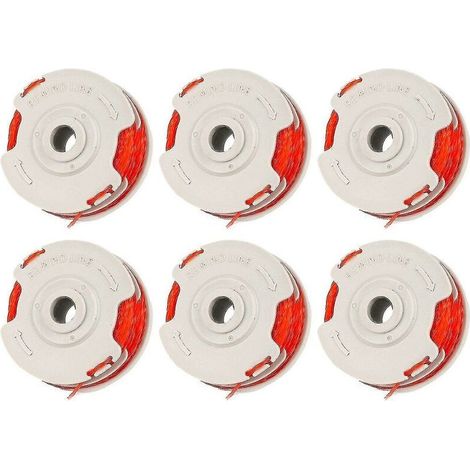 Lot de 6 bobines et lignes de rechange pour coupe-bordures Fly021 pour Flymo (1/5)