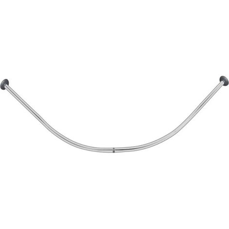 Tringle A Rideau De Douche Barre D'angle Chrome 90 X 90cm Salle De Bain 59802