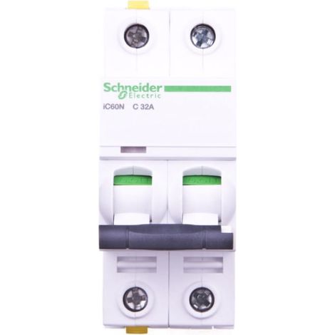 Disyuntor 2P C 32A 6kA CA iC60NC322 A9F04232
