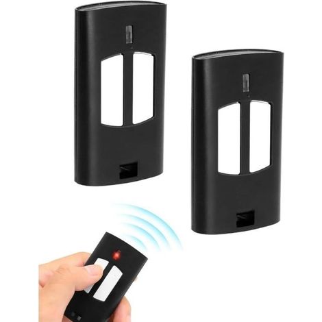 Télécommande 433 MHz pour porte de garage - Lot de 2 - Compatible TO.GO, T2 WV, Cupido (1/4)