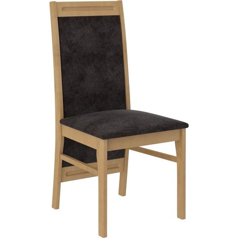 Chaise en bois de hêtre naturel et tissu Komba-Tissu 27101 (1/4)