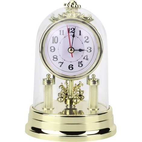 Horloge de salon de style rétro européen horloge de table silencieuse antique décor à la maison (1/5)