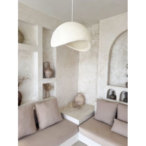 Lampada color crema pietra S 40 (1/4)