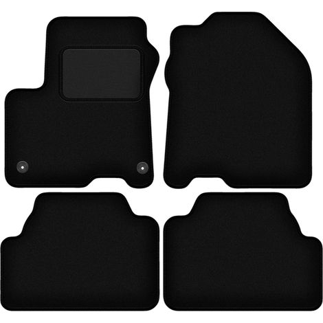 Alfombrillas de terciopelo negro para Hyundai Kona EV/Crossover eléctrico (2017-) (1/4)