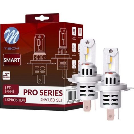 2 AMPOULES LED H4 46W 24V 6000K 4800LM MAX PLUG AND PLAY