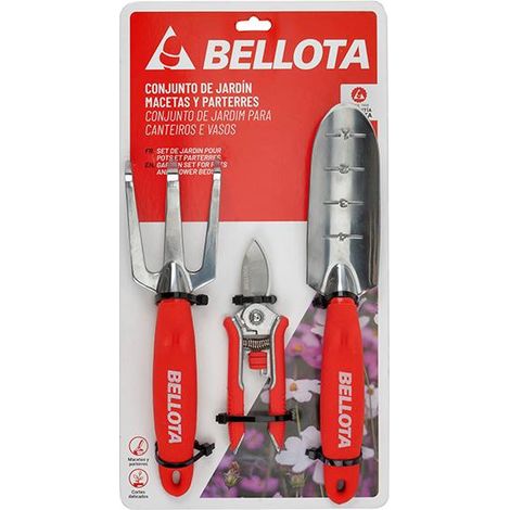 bellota kit 3403 jardin trasplantador 3417 + tijera 3405 + cultivador 3406