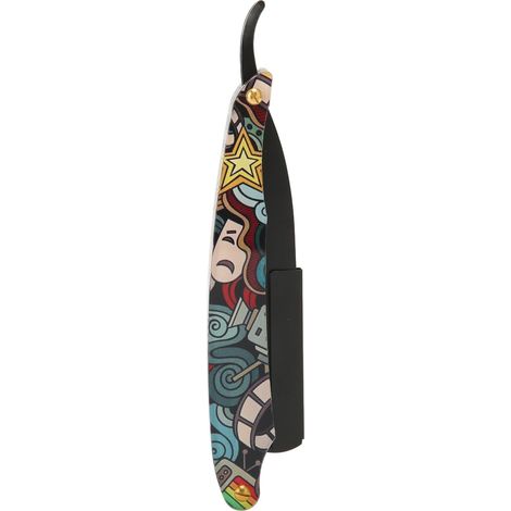 Porte-rasoir manuel en acrylique de style ancien, porte-rasoir de coiffure, porte-rasoir pour le rasage du visage et la taille de la barbe chez le barbier (1/5)