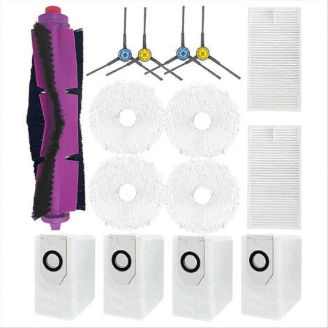 Pour aspirateur Eureka J12 Ultra : brosses principales, filtres HEPA, lingettes de nettoyage, sacs à poussière de rechange