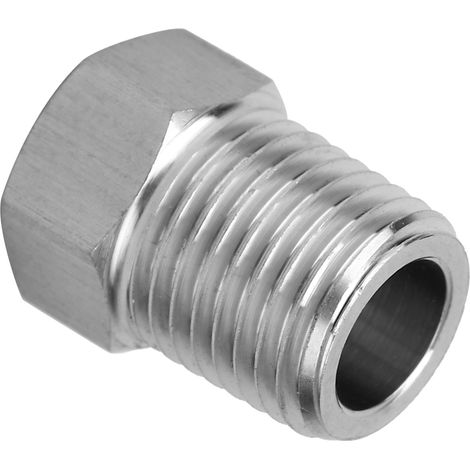 2 adaptateurs BSP mâle-femelle pour tuyauterie, réducteur, manomètre pneumatique, joint de tuyau d'eau 1/2-1/4 (1/5)