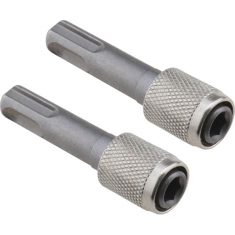 Lot de 2 adaptateurs de mandrin SDS-Plus 6,35 mm à douille hexagonale pour perceuse à percussion (1/5)