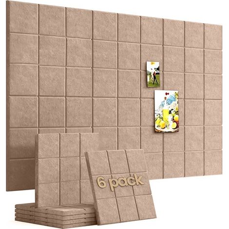 Tablero de fieltro，6 piezas，3030 cm，Adhesivos de fieltro para pared，Adhesivos fotográficos para pared，Adhesivos de fondo para pared (1/5)