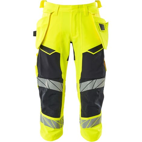 Mascot Dreiviertel-Hose 19049-711-17010 Gr. 66 hi-vis gelb/schwarzblau (1/4)