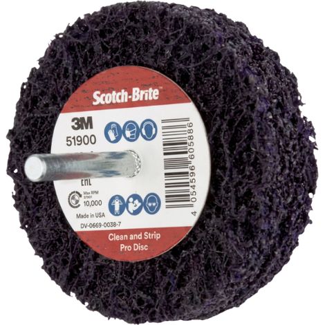Disque de nettoyage et decapage Scotch-Brite XT Pro 75mm x 13mm x 6mm Grain S XGROS
