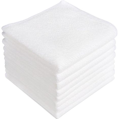 Set di 8 panni per la pulizia in microfibra, più morbidi, più assorbenti, panni in microfibra senza pelucchi per casa, cucina, auto, soffitti e finestre, 3 (1/3)