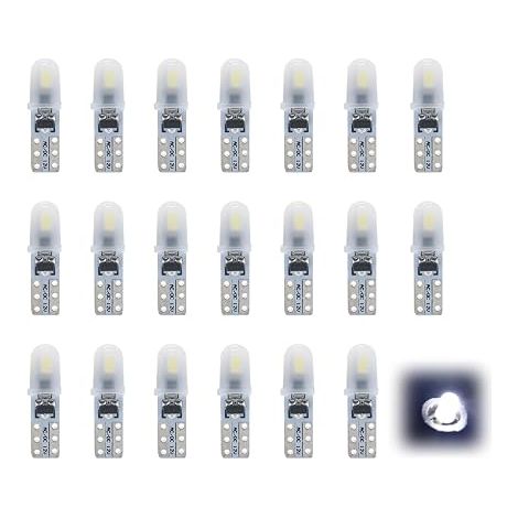 T5 LED Bulbs White 12V 3014 SMD Car Dashboard Interior Lighting Ideal Replacement PC74 2721 286 Light Performance Energy Consumption (1/5)
