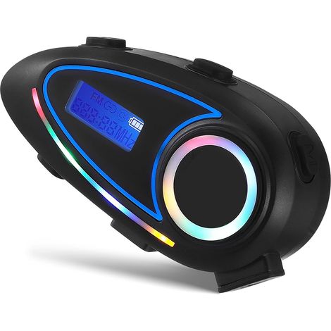 Fournitures de Moto pour Les Hommes écouteur sans Fil Accessoires de Moto Accessoires de vélo de saleté Casque sans Fil Casque ABS Black (1/5)