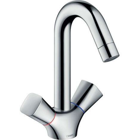 Hansgrohe Logis Mezclador de lavabo con desagüe automático, Cromo (71222000) (1/3)