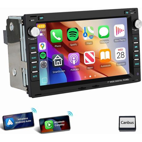 Autoradio Android 14 Carplay pour VW Polo 9N Golf 4 Passat B5 T5 SHARAN 1 JETTA 2+32G (1/5)