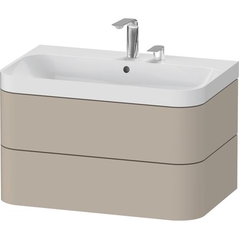 Set c-bonded Duravit Happy D.2 Plus suspendido, 775x490mm, 2