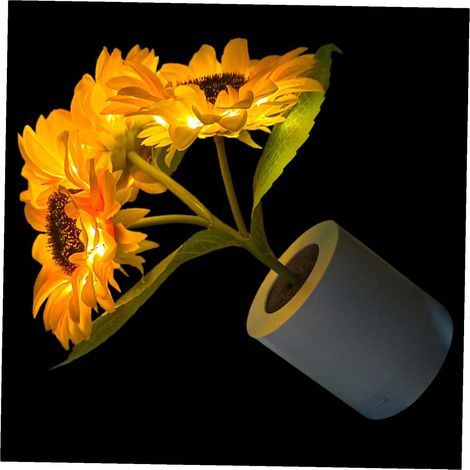Veilleuse de chevet Tournesol Unique en Plastique et Tissu (1/5)