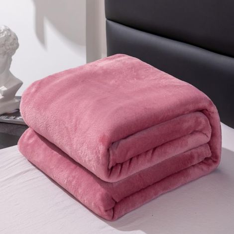 Couverture Douce et Confortable Plaid Polaire Plaid Tout Doux Couverture Chaude Polaire, Couleur Unie, Douce Et Moelleuse pour Canapé-Lit et Canapé (Couleur Mate,100x120cm) (1/5)