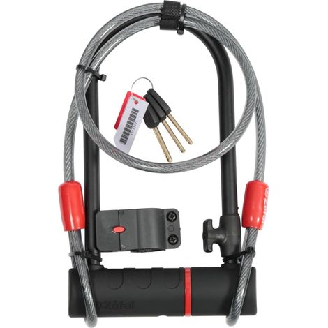 Zéfal K-Traz U17 - Antivol en U Vélo Très Haute Résistance - Arceau en Acier Très Solide - Câble de 120 cm Optionnel - Cadenas en U pour Vélo, Vélo Électrique, VTT, Trottinette, Scooter, Moto (1/5)