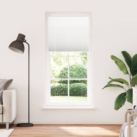 Maison Exclusive - Tenda Plissettata Bianca 90x200 cm Larghezza Tessuto 89,4 cm