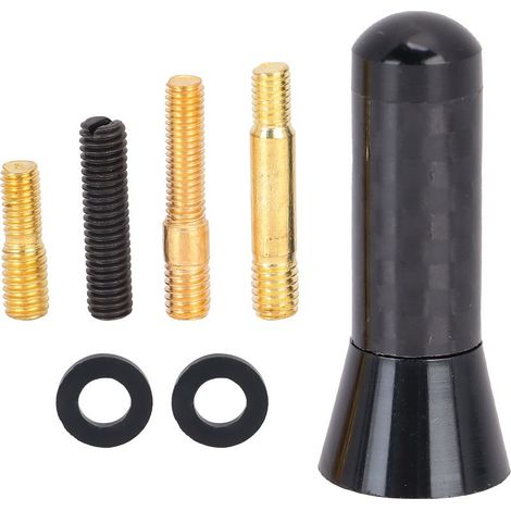 Antenne courte en alliage d'aluminium et Fiber de carbone, 3.5cm/1,4 pouces, Modification Automobile universelle (1/5)