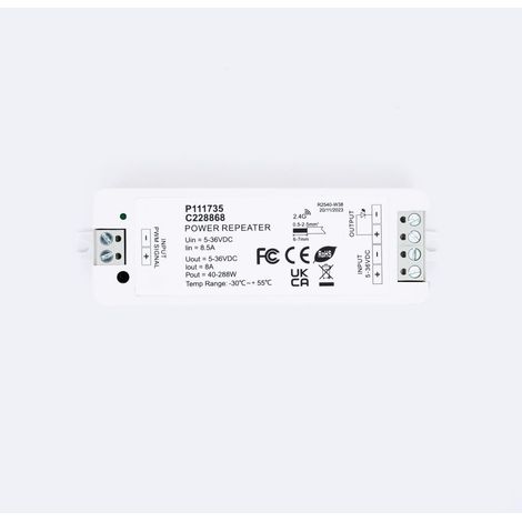 Amplificatore di Potenza per Strisce LED Bianco