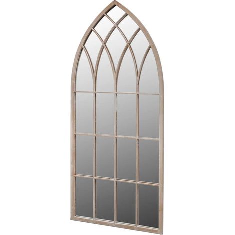 Rustikaler Gartenspiegel Bogen 50×115 cm für Indoor und Outdoor