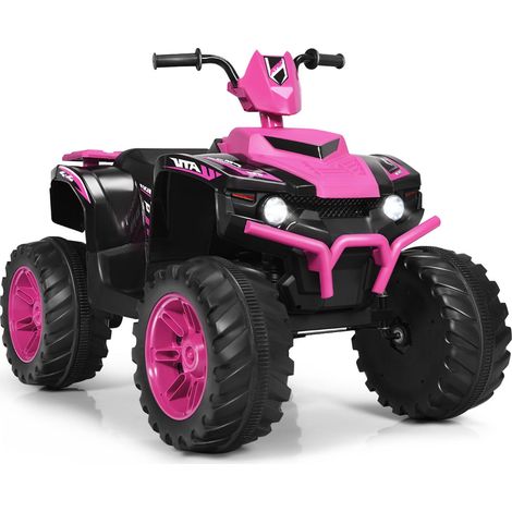 Quad elettrico per bambini 104 x 67 x 74 cm con velocità variabile e avviamento sicuro in rosa PP 200018213