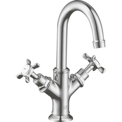 hansgrohe AXOR Montreux mitigeur lavabo 2 poignées 160, vidage (1/5)
