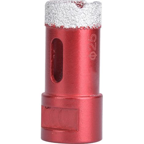 Scie cloche diamantée M14 pour meuleuse d'angle, pour marbre, carrelage et céramique, 25 mm (1/5)