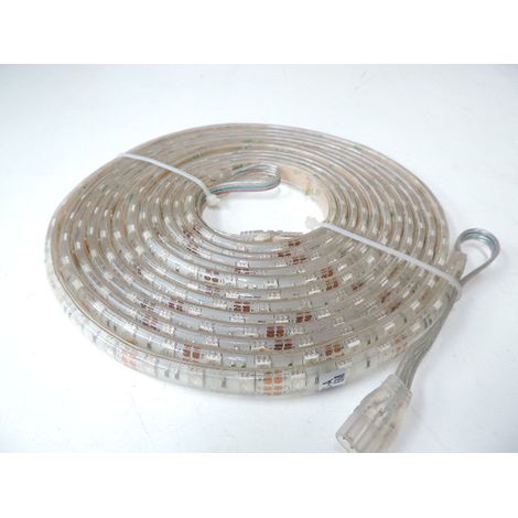 Ruban bandeau LED étanche 7.2W/m couleur RGB 300lm/m longueur 5m alim 12V (non incl) submersible IP68