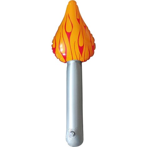 Lot de 2 fausses flammes gonflables, 40 cm (16 pouces), idéales pour les fêtes et les jeux.