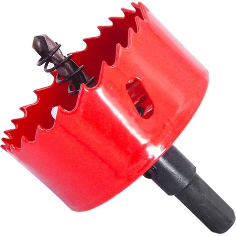 Lochschneider, Bimetall-Lochsäge, zum Bohren von Holz, Blech, Aluminiumprofilen, Trockenbauwänden, PVC und anderen Materialien, elektrisches Bohrwerkzeug (2-5/8" 67 mm) (1/5)