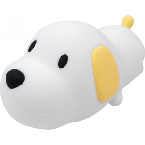 Lámpara de noche infantil, perro blanco + cable USB, táctil, 1,5 W, MW20539 (1/5)