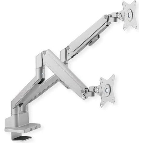 Roline LCD-Monitorhalterung Silber Doppelarm