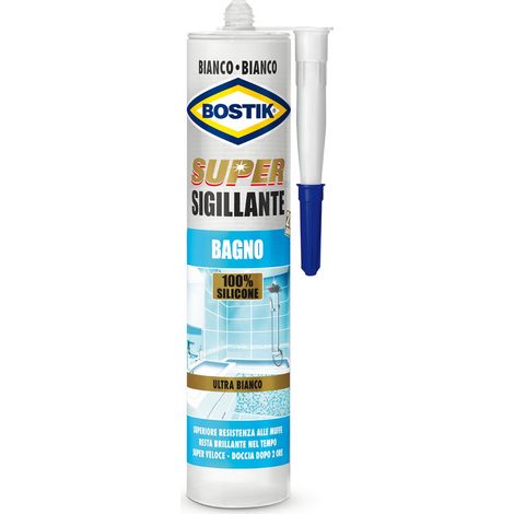 Bostik Cartuccia Bagno Super Sigillante Antimuffa Bianco Ml.300 (1/2)