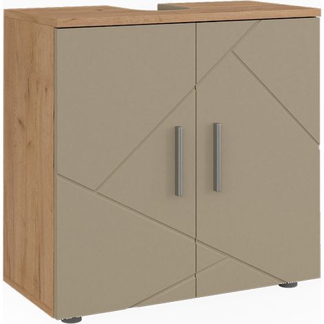 Mobile sottolavabo per bagno Irma, Rovere dorato, 60 x 59 cm, Vicco (1/5)