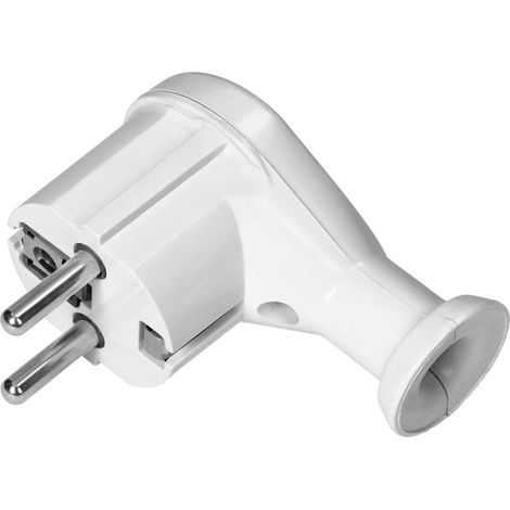 ORNO AE-13261 FICHE MALE PRISE ELECTRIQUE UNI-SCHUKO POUR PRISES FRANÇAISES ET SCHUKO (BLANC)