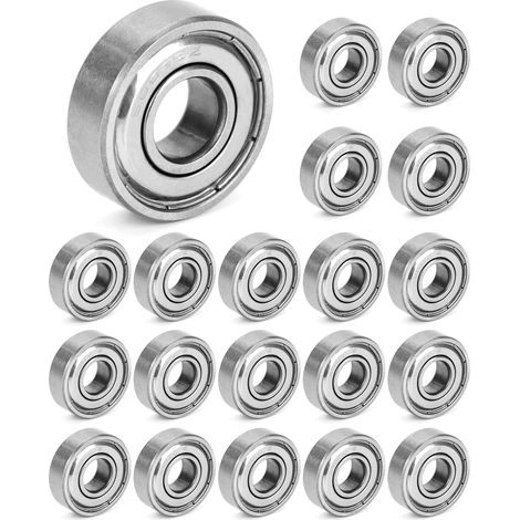 Roulements à billes 608zz, 20 pièces, pour skateboards, trottinettes, rollers, 8 mm x 22 mm x 7 mm (1/5)