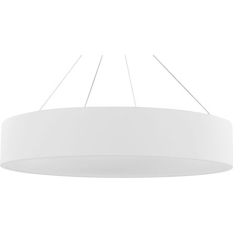Lampadario moderno a LED rotondo illuminazione sospesa metallo bianco Lenya (1/5)